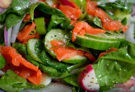 Рецепт салата со шпинатом
